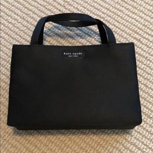 Kate Spade signature black nylon handbag purse